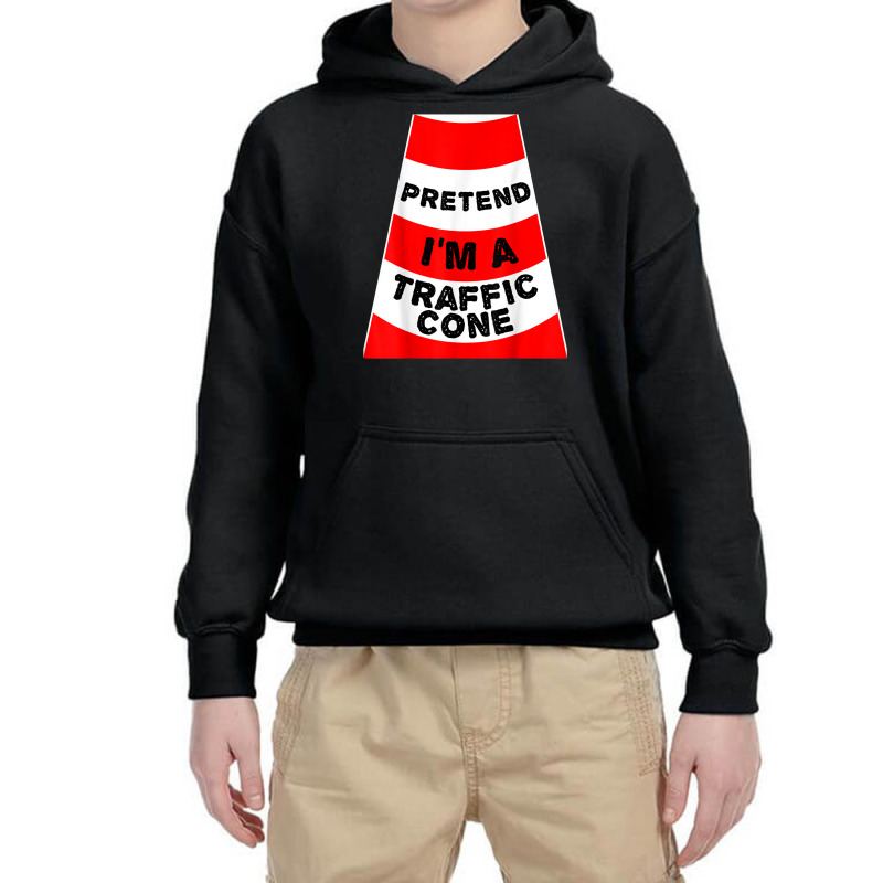 Pretend I‘m A Traffic Cone Costume Youth Hoodie by Posh | Artistshot