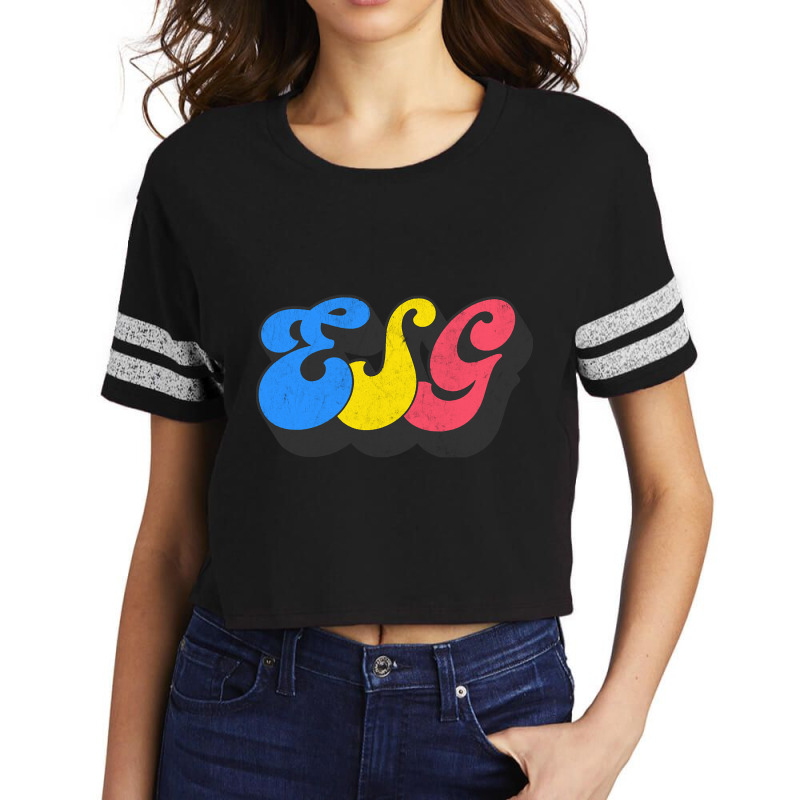 Esg ………… Original Fan Art Design Scorecard Crop Tee by Hayward Michel | Artistshot