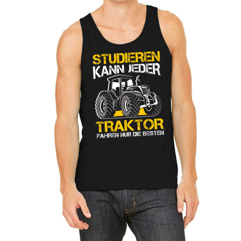 Studier, Kann Jeder Traktor Fahren Nur Die Beste Farmer,, Black, S Tank Top | Artistshot