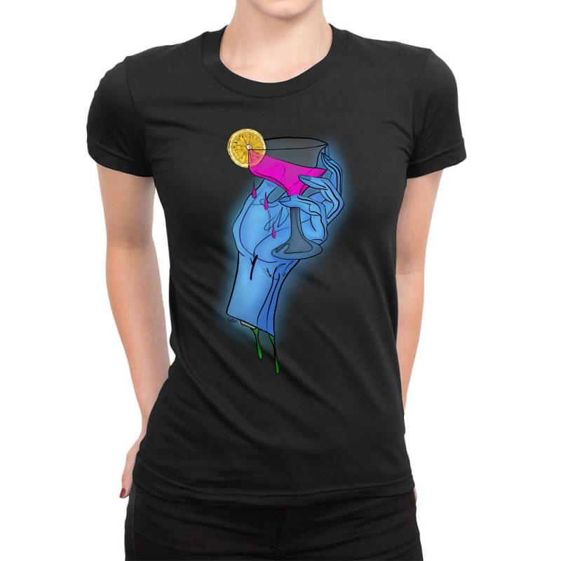 Ghoulish Libations Ladies Fitted T-Shirt by Quick Scully | Artistshot