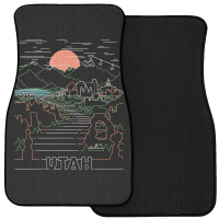 Utah Art  Salt Lake City Ut, Delicate Arch, Bryce, And Zion Front Car Mat | Artistshot