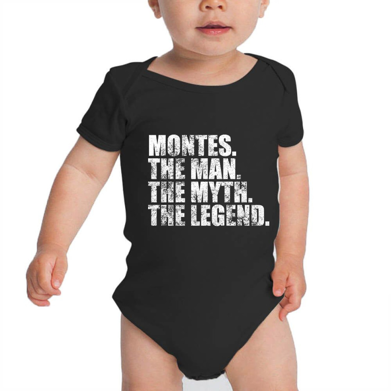 Montes Legend Montes Family Name Montes Last Name Montes Surname Monte Baby Bodysuit | Artistshot