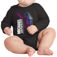 Michael Jackson Cyberpunk Scribble Art Long Sleeve Baby Bodysuit | Artistshot