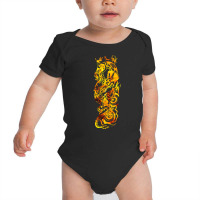 Decorative Fire Dragon Baby Bodysuit | Artistshot