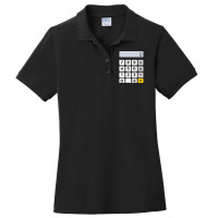 Calculator Halloween Costume Pretend I'm A Calculator Long Sleeve T Sh Ladies Polo Shirt | Artistshot