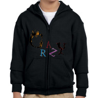 Be Crazy , Be Different Youth Zipper Hoodie | Artistshot