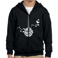 Banjo Instrument T  Shirt A Banjo Instrument With Beautiful Butterflie Youth Zipper Hoodie | Artistshot