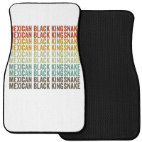 Mexican Black Kingsnake Retro T Shirt Front Car Mat | Artistshot