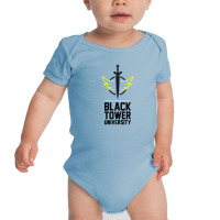 Black Tower University Baby Bodysuit | Artistshot