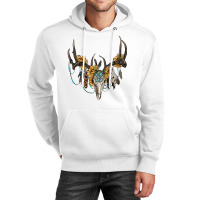 Boho Deer Skull Sunflowers And Gemstone Unisex Hoodie | Artistshot