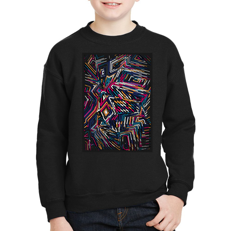 Generative R Code Youth Sweatshirt by fenderbendable | Artistshot