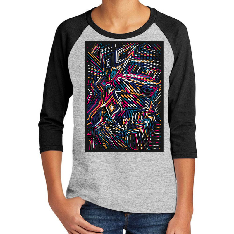 Generative R Code Youth 3/4 Sleeve by fenderbendable | Artistshot