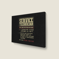 Service Technician Dictionary Term Landscape Canvas Print | Artistshot