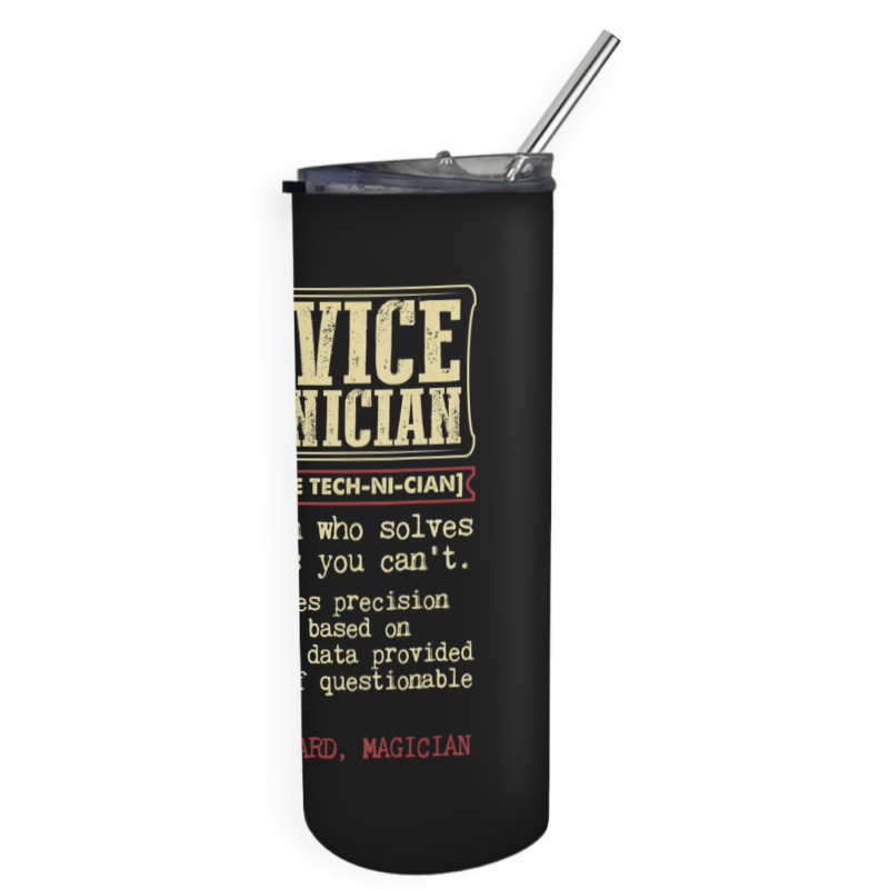 Service Technician Dictionary Term Skinny Tumbler | Artistshot