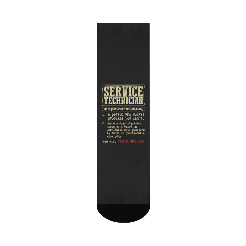 Service Technician Dictionary Term Crew Socks | Artistshot