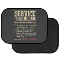 Service Technician Dictionary Term Rear Car Mat | Artistshot