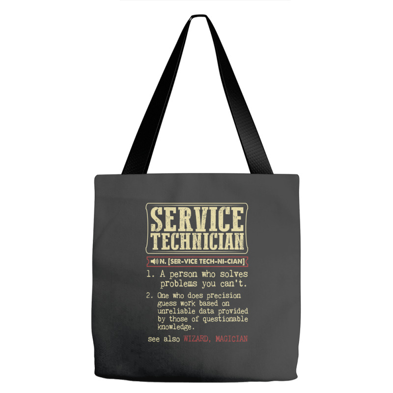 Service Technician Dictionary Term Tote Bags | Artistshot