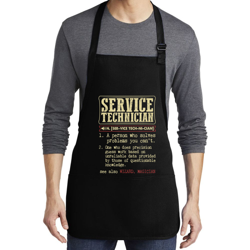 Service Technician Dictionary Term Medium-length Apron | Artistshot