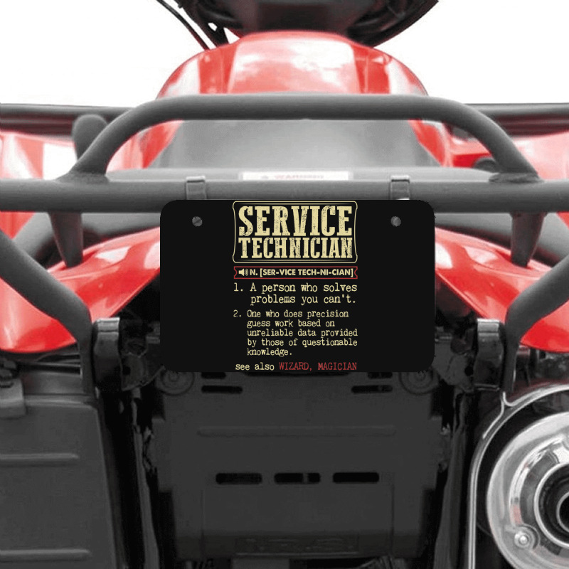 Service Technician Dictionary Term Atv License Plate | Artistshot