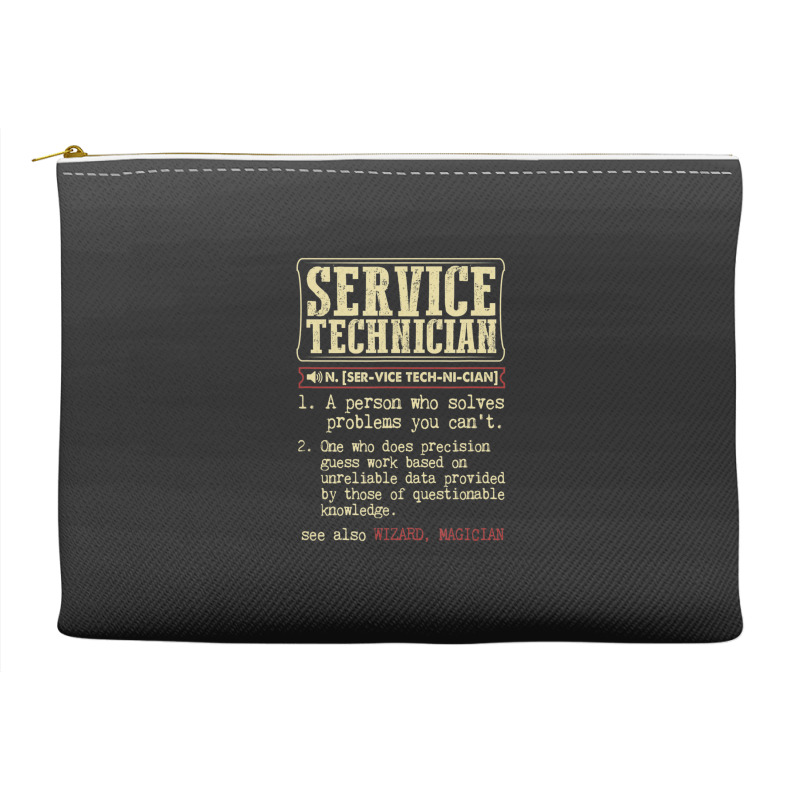 Service Technician Dictionary Term Accessory Pouches | Artistshot