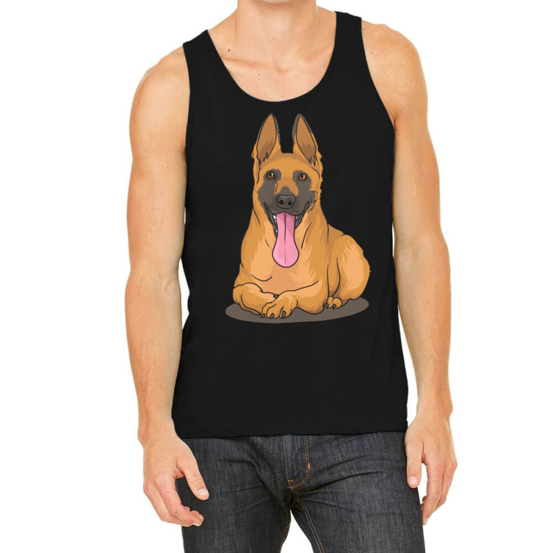 Belgian Shepherd Malinois T  Shirt Belgian Malinois Shepherd Dog Gift Tank Top by delmer | Artistshot