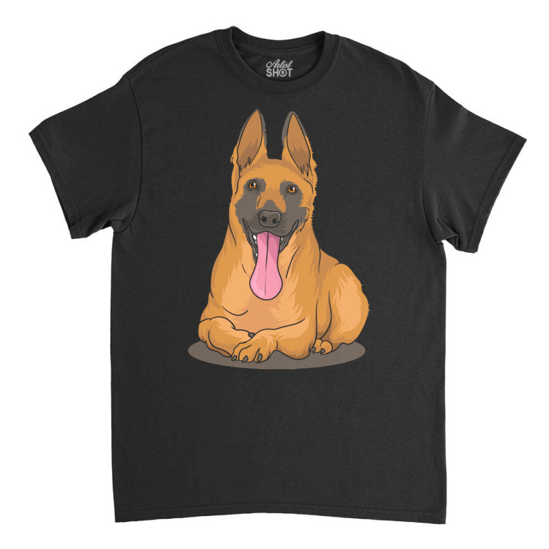 Belgian Shepherd Malinois T  Shirt Belgian Malinois Shepherd Dog Gift Classic T-shirt by delmer | Artistshot