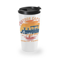 Funny Pontoon Captain Boat Lake Boating Beer Gift For Dad Travel Mug | Artistshot