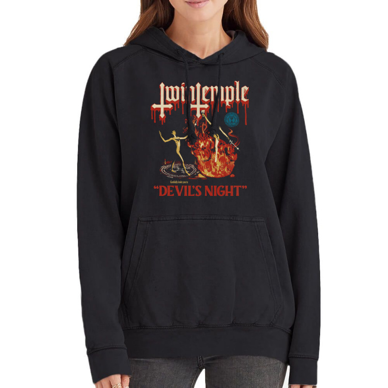 Twin Temple Vintage Hoodie by SEANMCDONOUGH | Artistshot