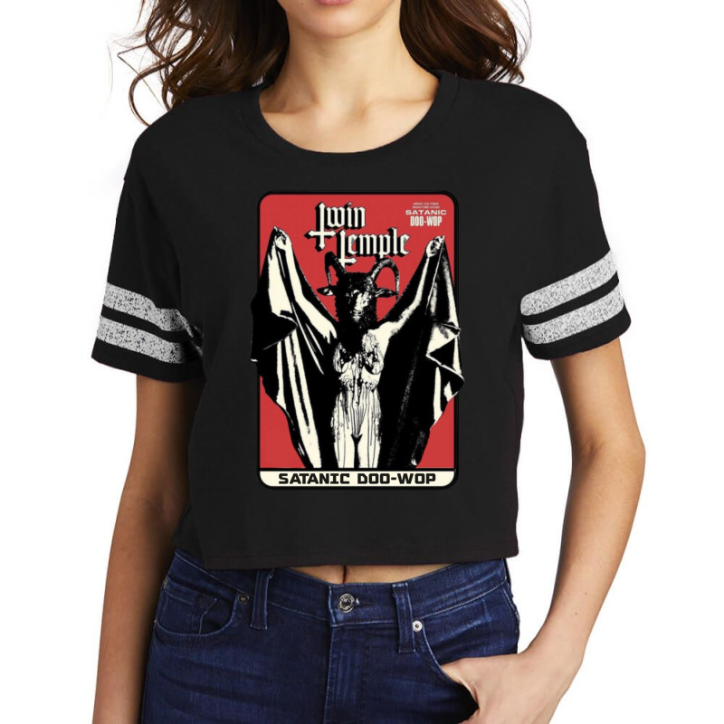 Twin Temple Satanic Doo Wop Scorecard Crop Tee by SEANMCDONOUGH | Artistshot