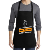 Shotgun Gun And Shooting And Skeet Shooting Quote Medium-length Apron | Artistshot