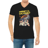 Horror Of The Flying Cockroach! V-neck Tee | Artistshot