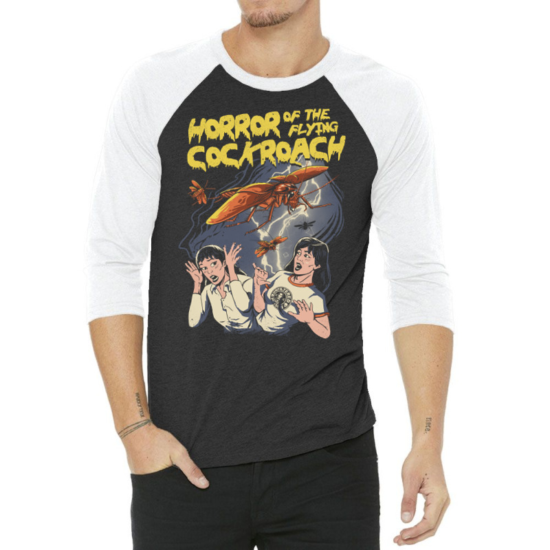 Horror Of The Flying Cockroach! 3/4 Sleeve Shirt by Kanjolen689 | Artistshot