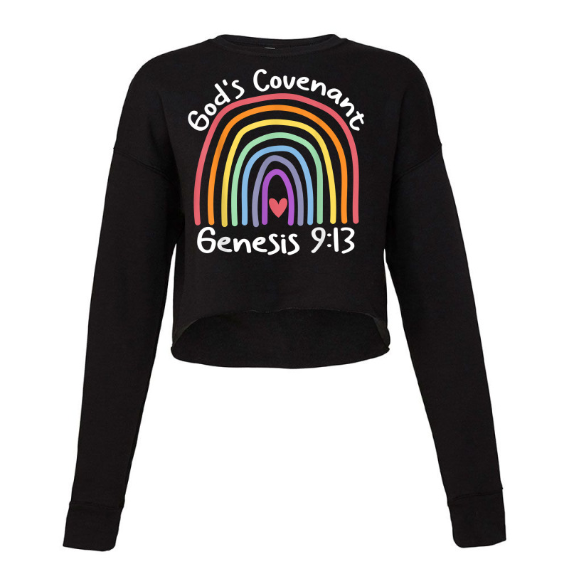 God’s Covenant Rainbow Genesis 913 Christian Jesus Bible T Shirt Cropped Sweater by cm-arts | Artistshot