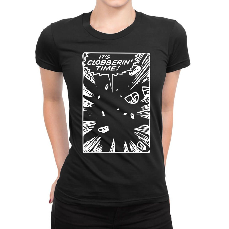 Clobberin' Time (light) Ladies Fitted T-Shirt by behindcedar22 | Artistshot