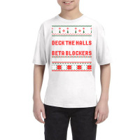 Deck The Halls Beta Blockers Nurse Christmas Ugly Sweater Long Sleeve Youth Tee | Artistshot