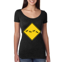 Ants Warning Sign Women's Triblend Scoop T-shirt | Artistshot