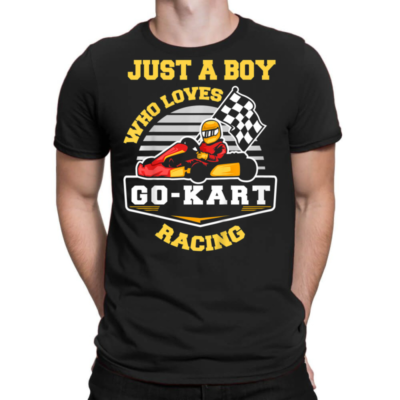 Kids Go-kar Boy Go Kart Racing Quote Go-kart Racer T-Shirt by cm-arts | Artistshot