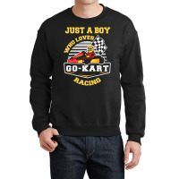 Kids Go-kar Boy Go Kart Racing Quote Go-kart Racer Crewneck Sweatshirt | Artistshot