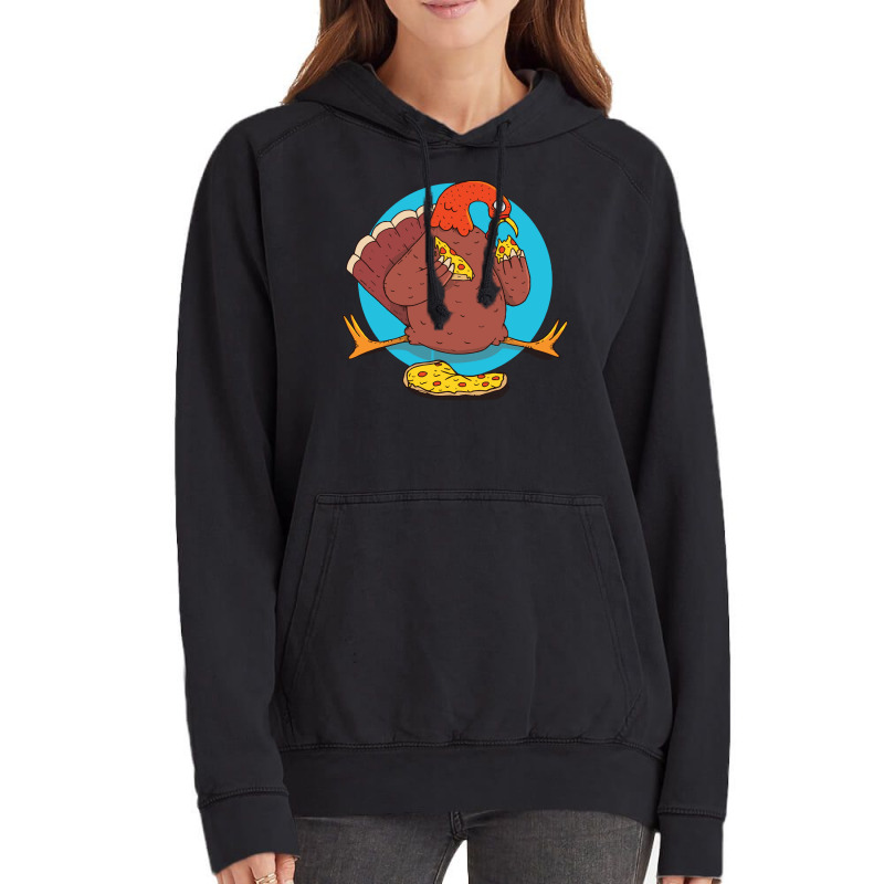 Thanksgiving Turkey Pizza Vintage Hoodie | Artistshot