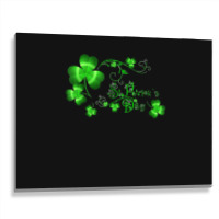 Happy St Patricks Day And Shamrock Metal Print Horizontal | Artistshot