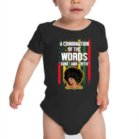 Combination Of The Words June 19th Women Black History T Shirt Baby Bodysuit | Artistshot