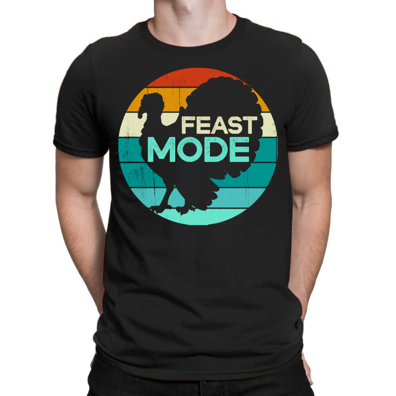 Thanksgiving Turkey Feast Mode Funny Thanksgiving Vintage Turkey Trot  T-shirt | Artistshot