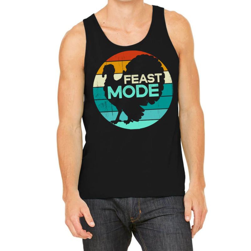 Thanksgiving Turkey Feast Mode Funny Thanksgiving Vintage Turkey Trot  Tank Top | Artistshot