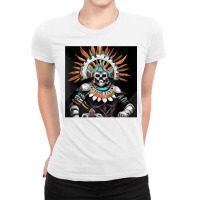 Dia De Los Muertos Aztec Warrior Calavera Mayan Mythology T Shirt Ladies Fitted T-shirt | Artistshot