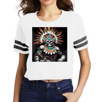 Dia De Los Muertos Aztec Warrior Calavera Mayan Mythology T Shirt Scorecard Crop Tee | Artistshot