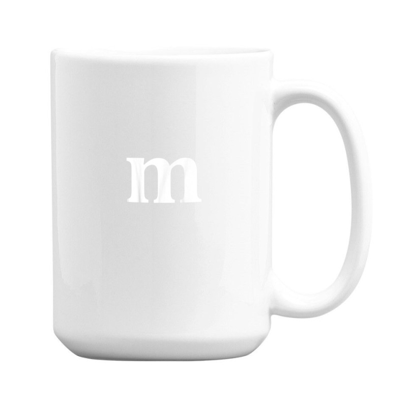 Funny Letter M Last Minute Halloween Group Costume Matching 15 Oz Coffee Mug | Artistshot