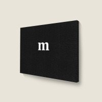 Funny Letter M Last Minute Halloween Group Costume Matching Landscape Canvas Print | Artistshot