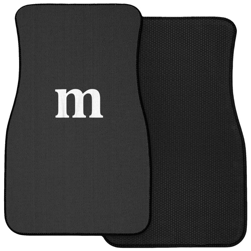 Funny Letter M Last Minute Halloween Group Costume Matching Front Car Mat | Artistshot