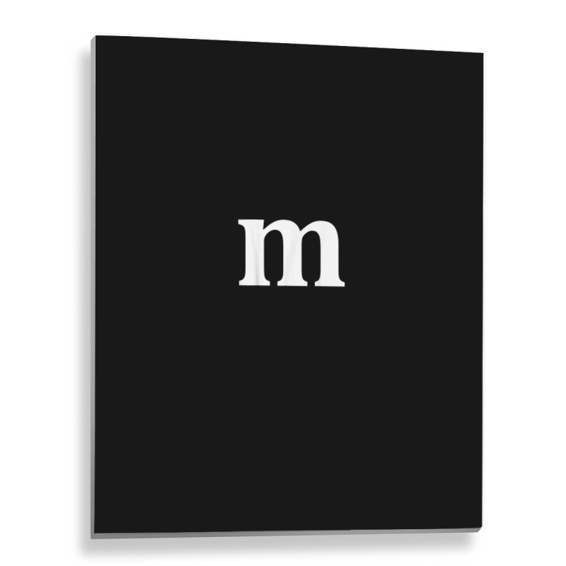 Funny Letter M Last Minute Halloween Group Costume Matching Metal Print Vertical | Artistshot