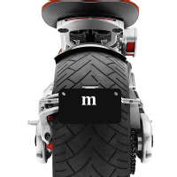 Funny Letter M Last Minute Halloween Group Costume Matching Motorcycle License Plate | Artistshot